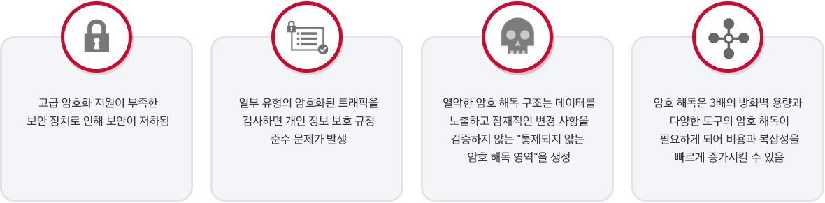 암호화된 트래픽 검사로 인한 우려 사항